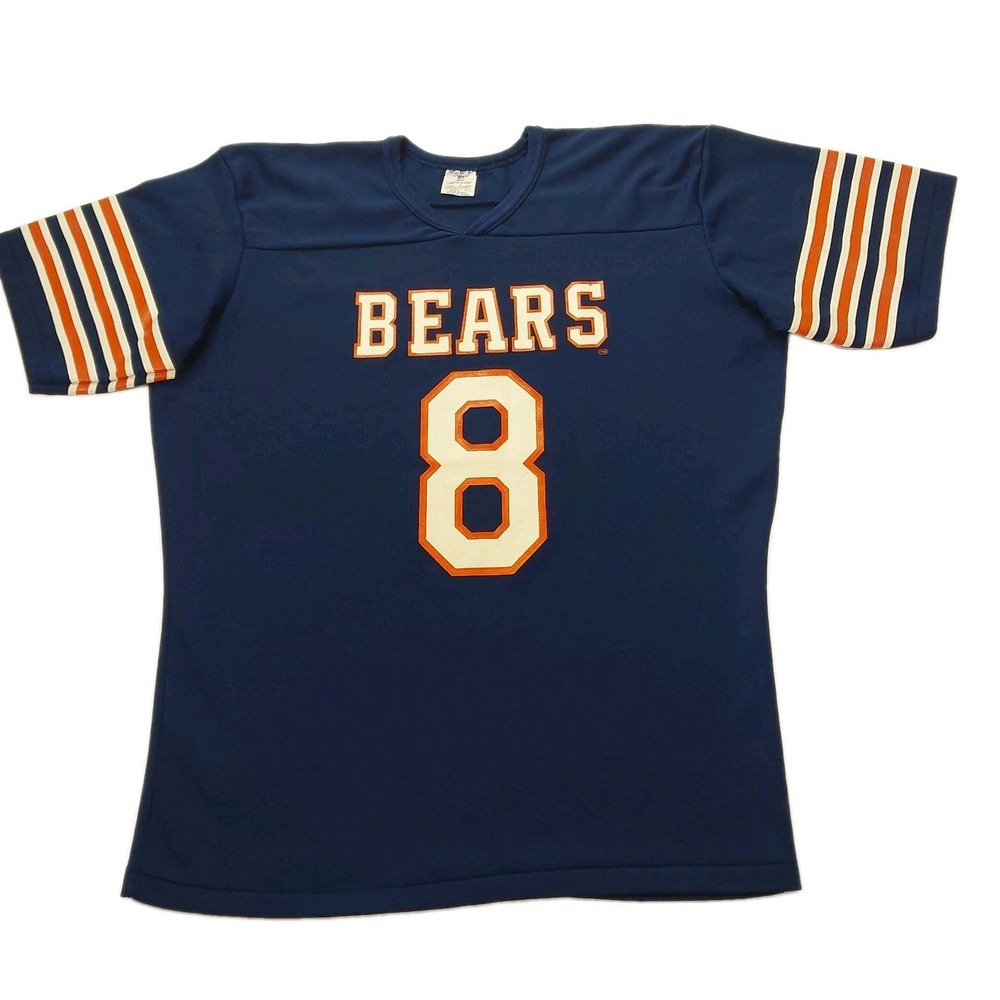 Vintage Chicago Bears Football Jersey Adult Large #8 Rawlings 80s NFL